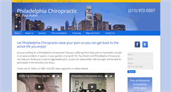 Desktop Screenshot of philadelphia-chiropractic.com