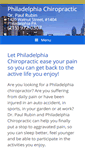 Mobile Screenshot of philadelphia-chiropractic.com