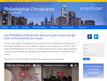 Tablet Screenshot of philadelphia-chiropractic.com